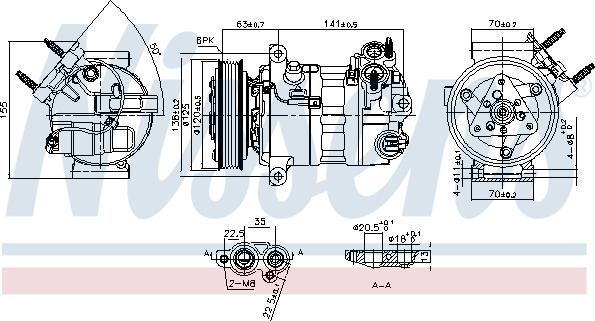 Nissens 890594 - Compressore, Climatizzatore www.autoricambi360.it