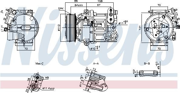 NISSENS 890591 - Compressore, Climatizzatore www.autoricambi360.it