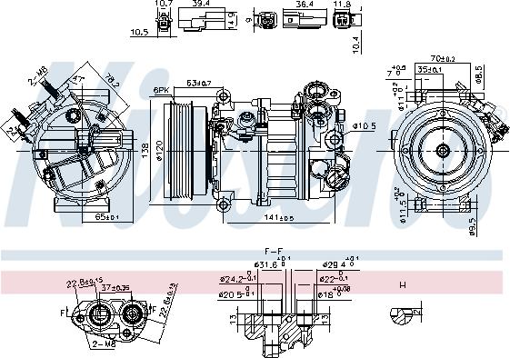 Nissens 890593 - Compressore, Climatizzatore www.autoricambi360.it