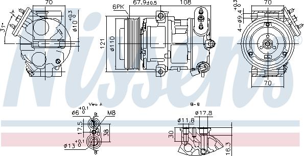 Nissens 890663 - Compressore, Climatizzatore www.autoricambi360.it