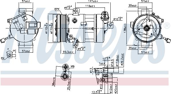 NISSENS 890667 - Compressore, Climatizzatore www.autoricambi360.it