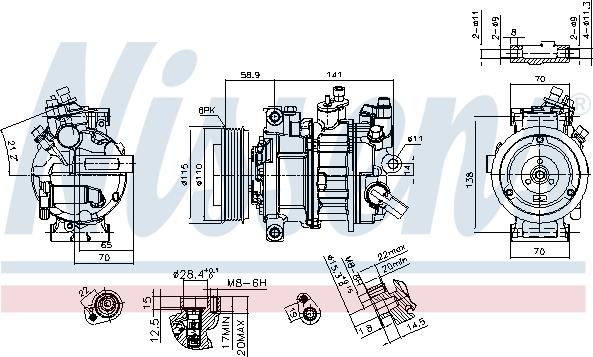 NISSENS 890602 - Compressore, Climatizzatore www.autoricambi360.it