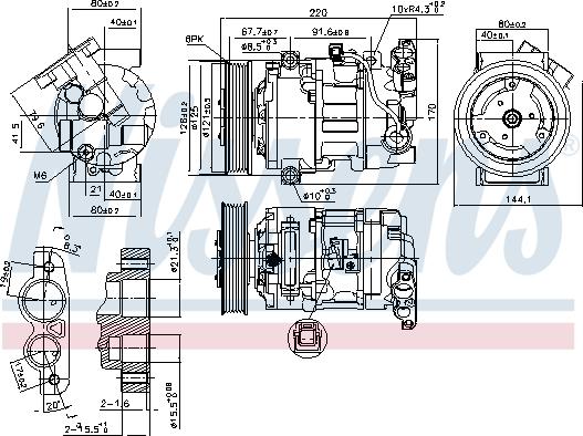 NISSENS 890044 - Compressore, Climatizzatore www.autoricambi360.it