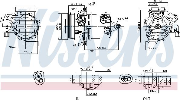 Nissens 890053 - Compressore, Climatizzatore www.autoricambi360.it