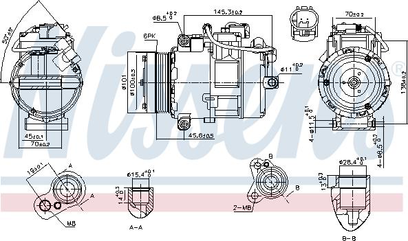 NISSENS 890012 - Compressore, Climatizzatore www.autoricambi360.it