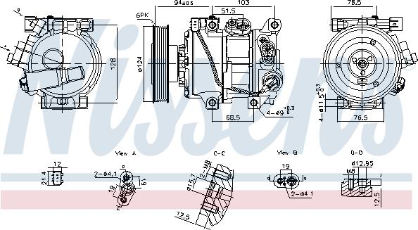 NISSENS 890896 - Compressore, Climatizzatore www.autoricambi360.it