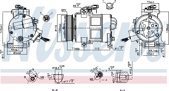 NISSENS 890249 - Compressore, Climatizzatore www.autoricambi360.it
