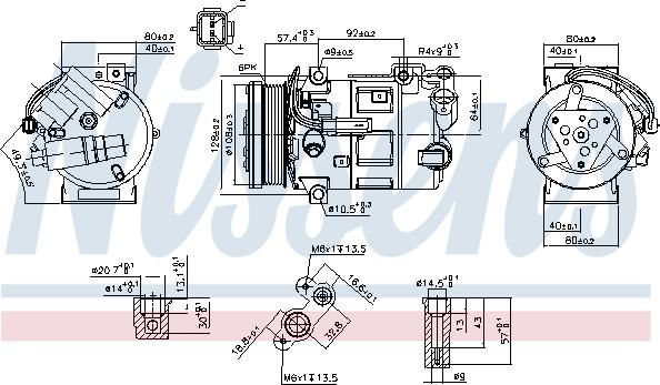 Nissens 890210 - Compressore, Climatizzatore www.autoricambi360.it