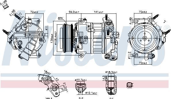 NISSENS 890796 - Compressore, Climatizzatore www.autoricambi360.it