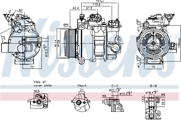 NISSENS 890793 - Compressore, Climatizzatore www.autoricambi360.it