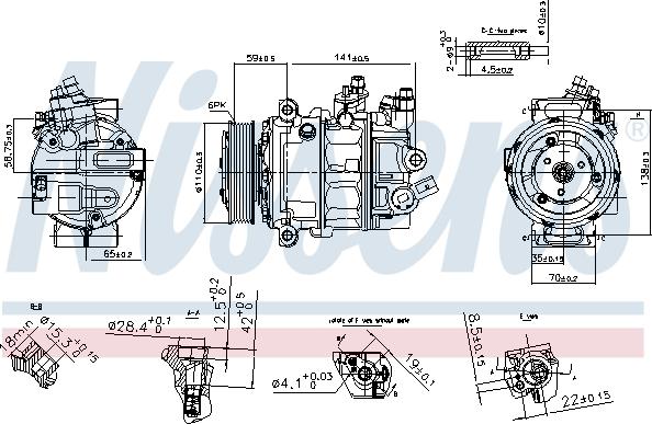 NISSENS 890754 - Compressore, Climatizzatore www.autoricambi360.it