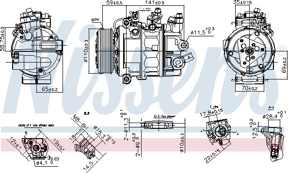 NISSENS 890755 - Compressore, Climatizzatore www.autoricambi360.it