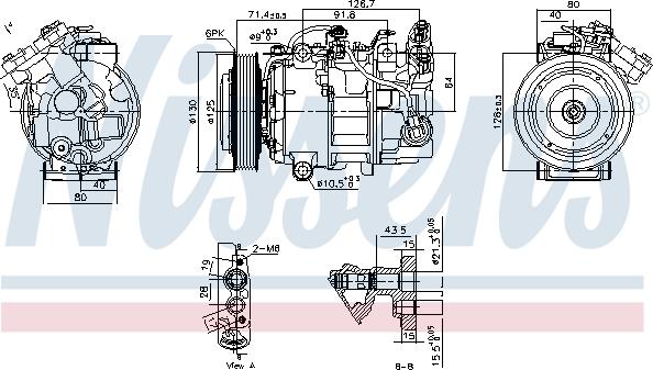 NISSENS 890763 - Compressore, Climatizzatore www.autoricambi360.it