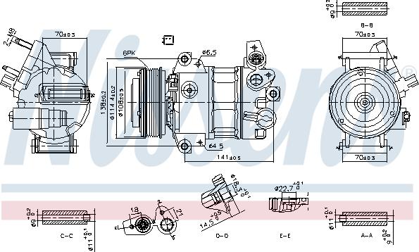 NISSENS 890786 - Compressore, Climatizzatore www.autoricambi360.it