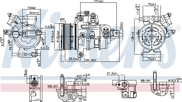 NISSENS 890787 - Compressore, Climatizzatore www.autoricambi360.it