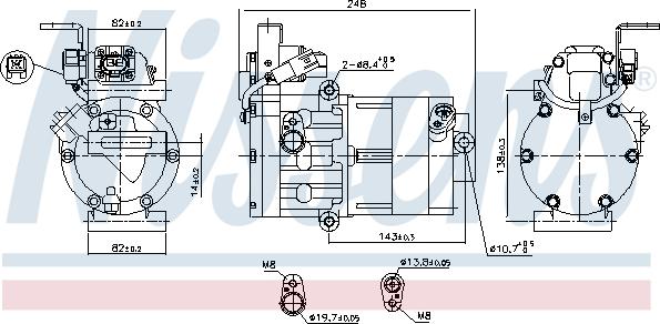 NISSENS 890770 - Compressore, Climatizzatore www.autoricambi360.it