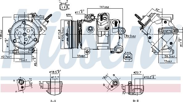 Nissens 890772 - Compressore, Climatizzatore www.autoricambi360.it
