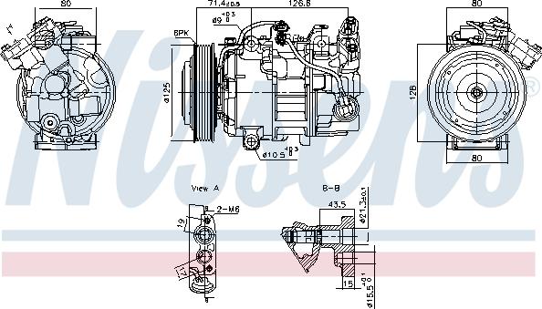 NISSENS 891043 - Compressore, Climatizzatore www.autoricambi360.it