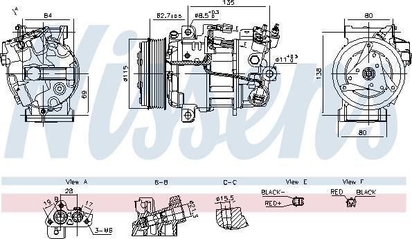 NISSENS 891042 - Compressore, Climatizzatore www.autoricambi360.it