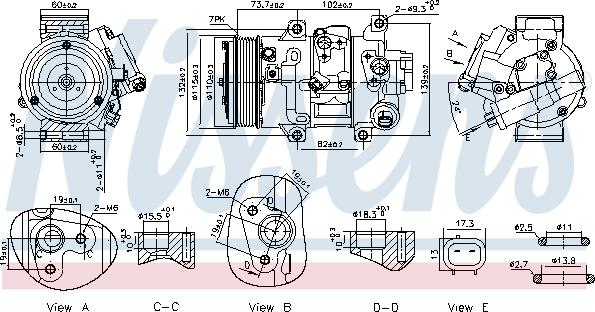 Nissens 891069 - Compressore, Climatizzatore www.autoricambi360.it