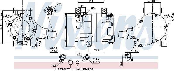 Nissens 891065 - Compressore, Climatizzatore www.autoricambi360.it
