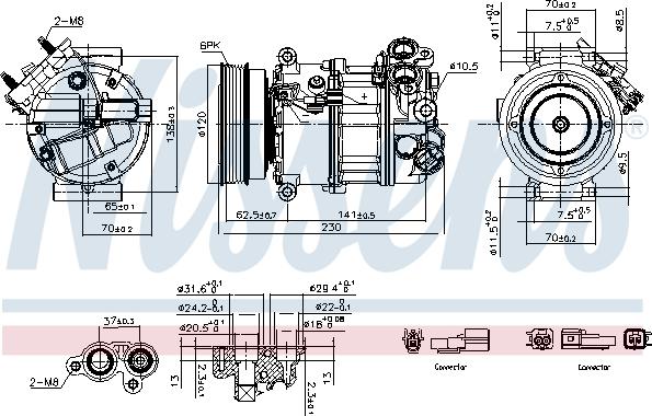 Nissens 891004 - Compressore, Climatizzatore www.autoricambi360.it