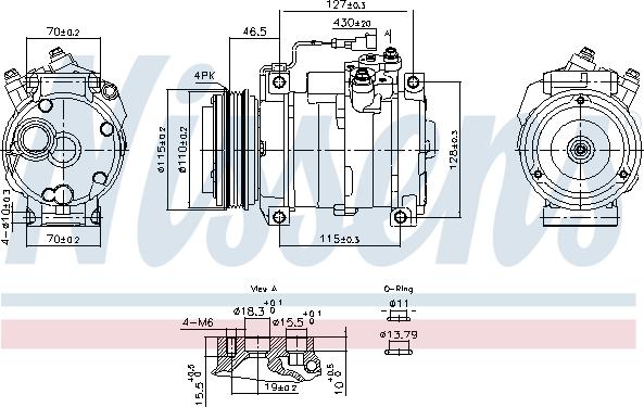 NISSENS 891005 - Compressore, Climatizzatore www.autoricambi360.it