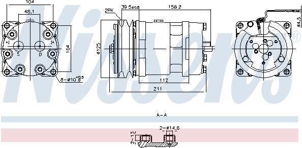 NISSENS 891000 - Compressore, Climatizzatore www.autoricambi360.it