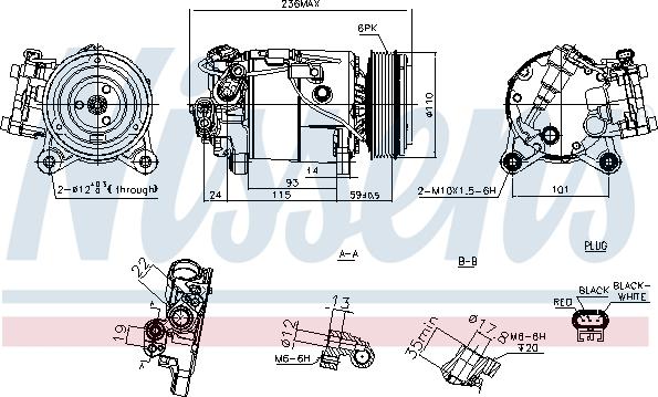 Nissens 891019 - Compressore, Climatizzatore www.autoricambi360.it
