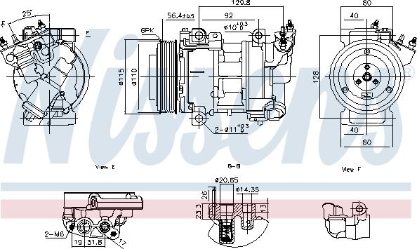 Nissens 891016 - Compressore, Climatizzatore www.autoricambi360.it