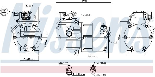 NISSENS 891023 - Compressore, Climatizzatore www.autoricambi360.it