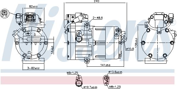 NISSENS 891022 - Compressore, Climatizzatore www.autoricambi360.it