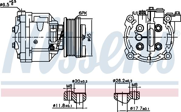 NISSENS 891078 - Compressore, Climatizzatore www.autoricambi360.it