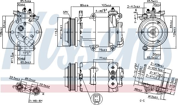 NISSENS 89383 - Compressore, Climatizzatore www.autoricambi360.it