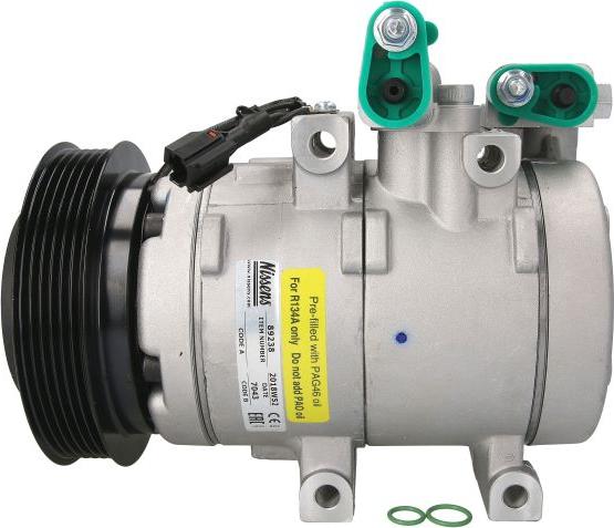 NISSENS  89238 - Compressore, Climatizzatore www.autoricambi360.it