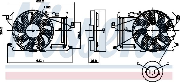 Nissens 85917 - Ventola, Raffreddamento motore www.autoricambi360.it