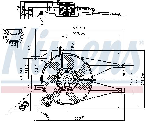 NISSENS 85435 - Ventola, Raffreddamento motore www.autoricambi360.it