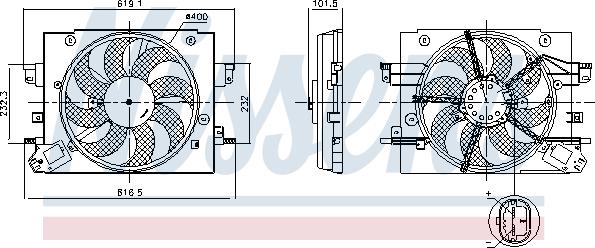 Nissens 850064 - Ventola, Raffreddamento motore www.autoricambi360.it