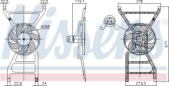 Nissens 850089 - Ventola, Raffreddamento motore www.autoricambi360.it