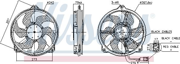 Nissens 850073 - Ventola, Raffreddamento motore www.autoricambi360.it