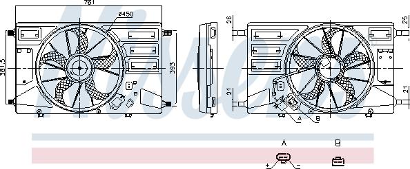Nissens 850100 - Ventola, Raffreddamento motore www.autoricambi360.it