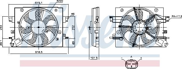 Nissens 850110 - Ventola, Raffreddamento motore www.autoricambi360.it