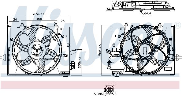 Nissens 850126 - Ventola, Raffreddamento motore www.autoricambi360.it