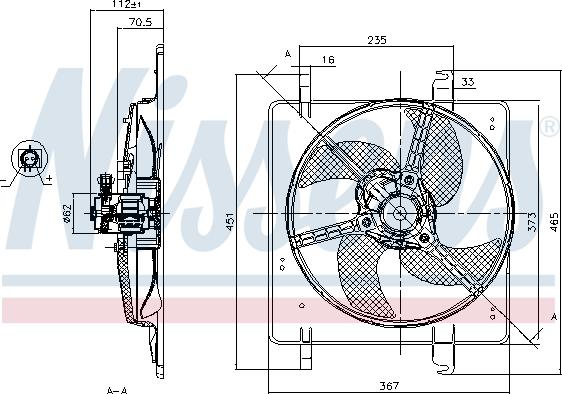Nissens 85027 - Ventola, Raffreddamento motore www.autoricambi360.it