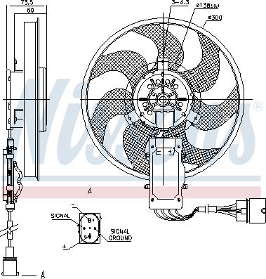 Nissens 85730 - Ventola, Raffreddamento motore www.autoricambi360.it