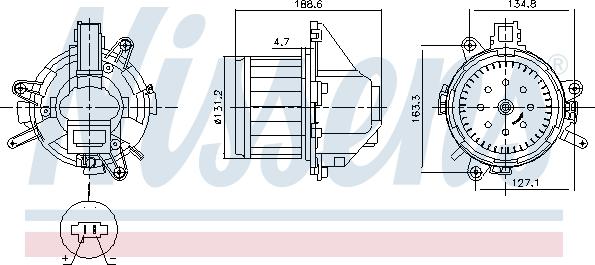 NISSENS 87596 - Ventilatore abitacolo www.autoricambi360.it