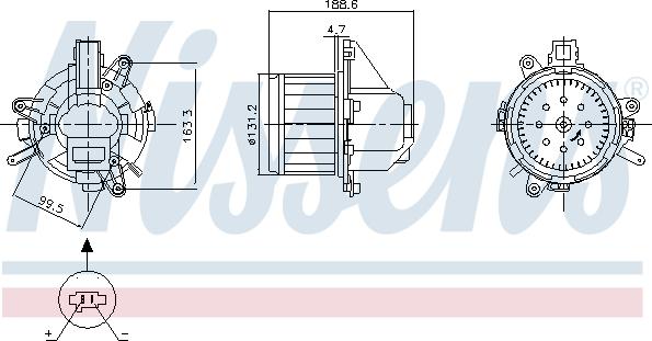 NISSENS 87542 - Ventilatore abitacolo www.autoricambi360.it