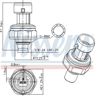 NISSENS 301027 - Interruttore a pressione, Climatizzatore www.autoricambi360.it