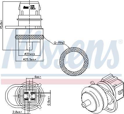 Nissens 207000 - Sensore, Temperatura refrigerante www.autoricambi360.it