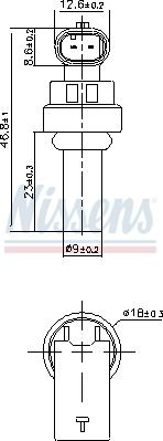 Nissens 207035 - Sensore, Temperatura refrigerante www.autoricambi360.it